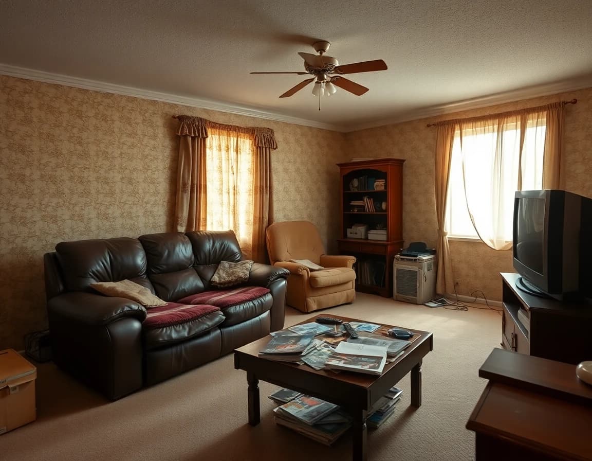 Before HomeAI interior design - original living room